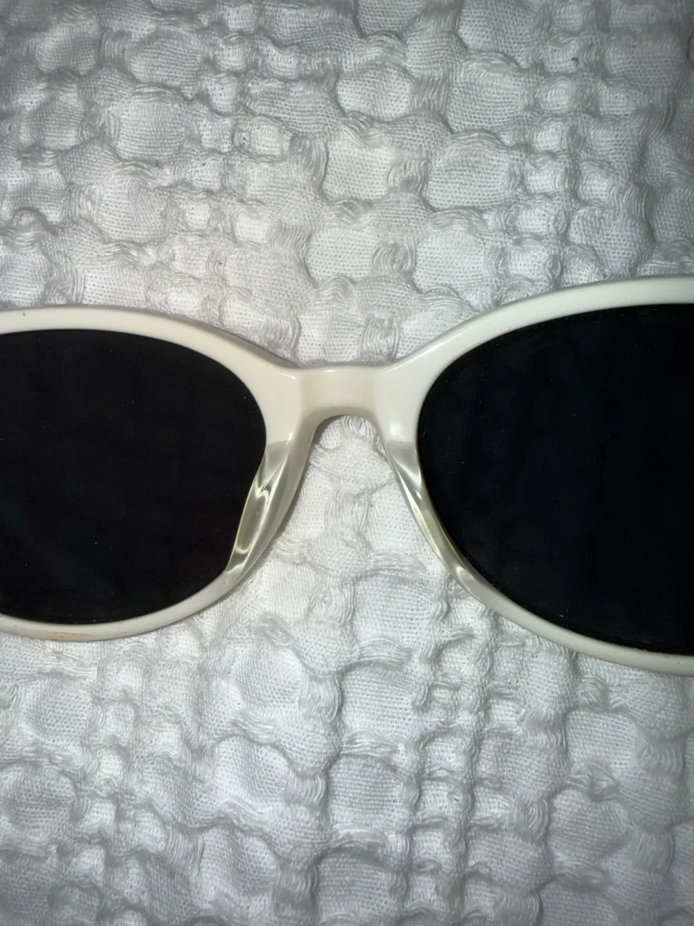 Vintage Fendi sunglasses cream white frame 1980s